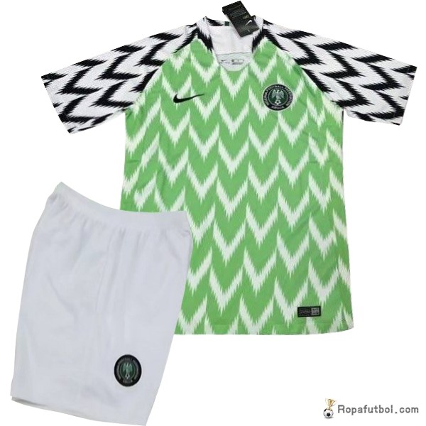 Camiseta Nigeria Replica Primera Ropa Niños 2018 Verde